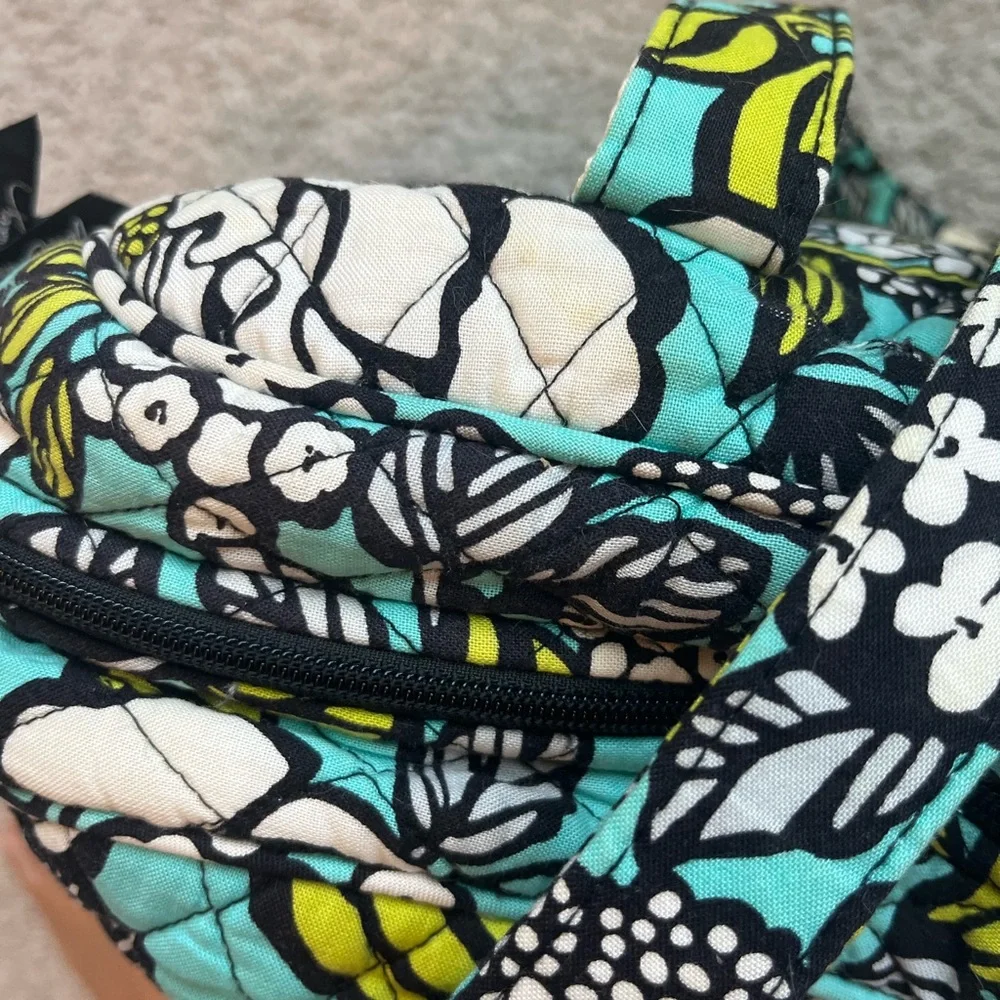 Vera Bradley Aqua and Green Quilted Baby Bag w/Changing Pad - Picture 6 of 8
